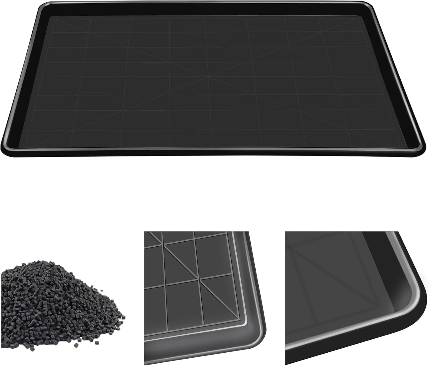 JOZERMADE Dog Crate Tray 35" - ChewProof Replacement Pan, Easy to Clean, Easy to Assemble,Ideal for Potty Training - Perfect for Pet Crates & Kennels
